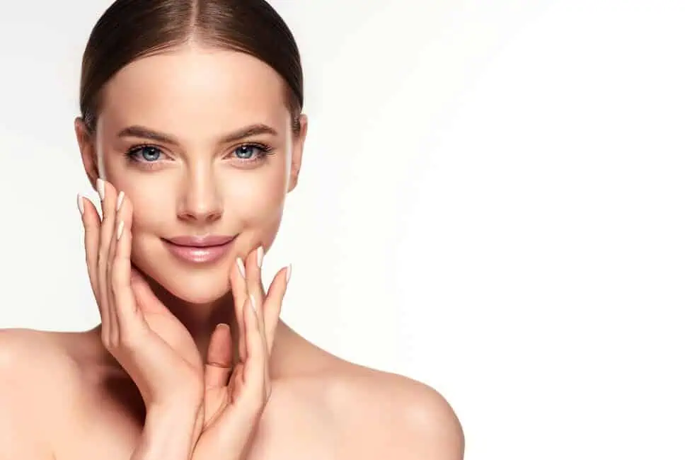 Women with glowing skin after a skincare session