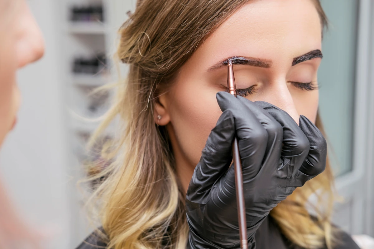 Henna Brows and Tinting treatment creating fuller, defined brows with a low-maintenance, natural-looking finish at Permanently Beautiful.